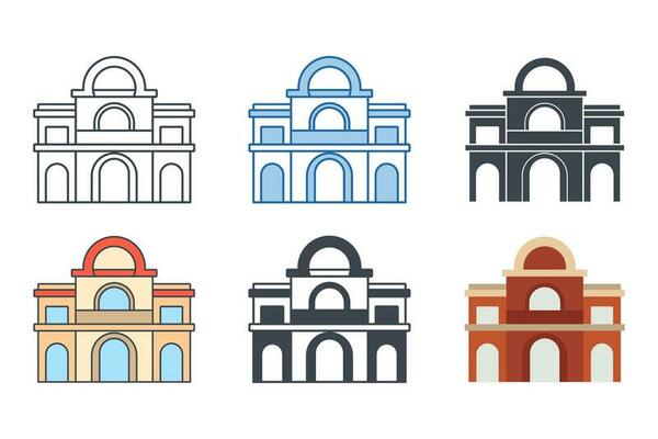 Hotel icon symbol template for graphic and web design collection logo vector illustration
