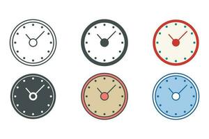 Clock Icon symbol template for graphic and web design collection logo vector illustration