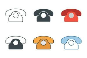 Telephone Icon symbol template for graphic and web design collection logo vector illustration