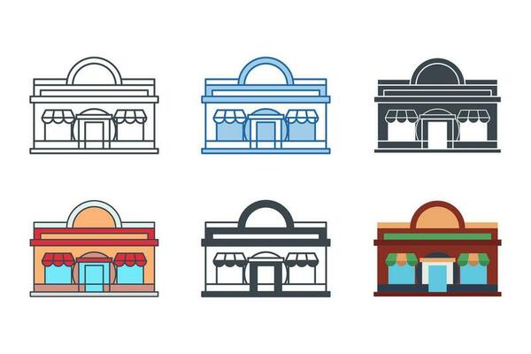 Restaurant icon symbol template for graphic and web design collection logo vector illustration