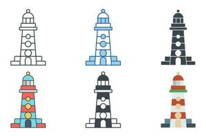 Lighthouse icon symbol template for graphic and web design collection logo vector illustration