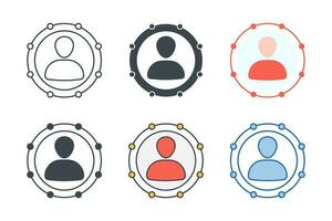 Workflow Icon symbol template for graphic and web design collection logo vector illustration