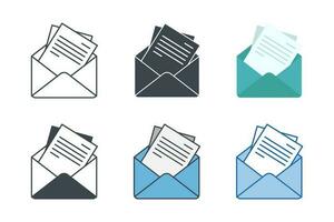 Email envelope Icon symbol template for graphic and web design collection logo vector illustration