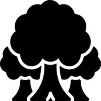 solid icon for tree vector