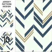 Abstract arrow concept vector jersey pattern template for printing or sublimation sports uniforms football volleyball basketball e-sports cycling and fishing Free Vector.