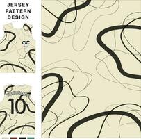 plantilla de patrón de jersey de vector de concepto abstracto para imprimir o sublimar uniformes deportivos fútbol voleibol baloncesto e-sports ciclismo y pesca vector libre.