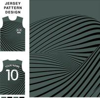 resumen línea curva concepto vector jersey modelo modelo para impresión o sublimación Deportes uniformes fútbol americano vóleibol baloncesto e-sports ciclismo y pescar gratis vector.