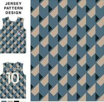 Abstract concept vector jersey pattern template for printing or sublimation sports uniforms football volleyball basketball e-sports cycling and fishing Free Vector.