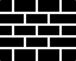 solid icon for brick wall vector