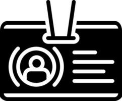 solid icon for identification vector