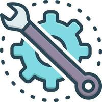 color icon for maintain vector
