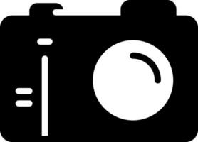 solid icon for camera vector