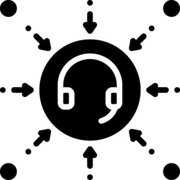 solid icon for support vector