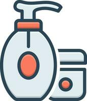 color icon for lotion vector