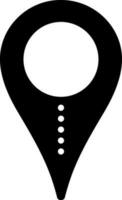 solid icon for location pin vector