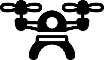 solid icon for drone vector