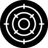 solid icon for objective vector