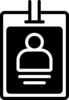 solid icon for name vector