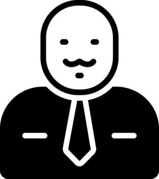 solid icon for dad vector