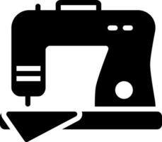 solid icon for machine vector