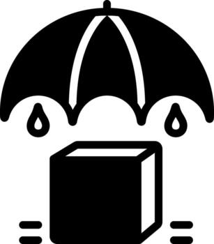 sólido icono para mantener vector