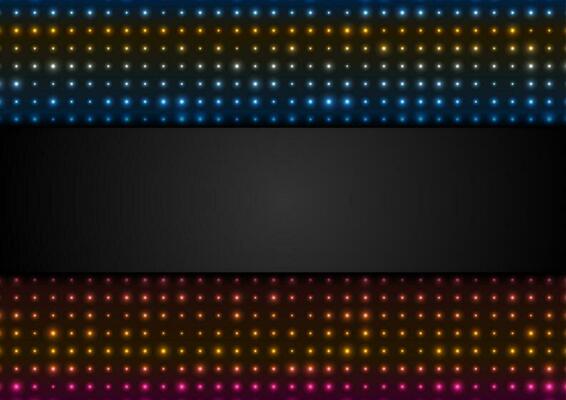 Neon led lights abstract glowing background