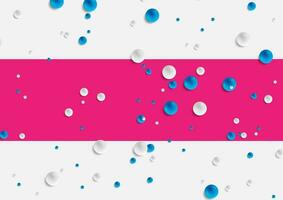 Colorful abstract tech background with balls vector