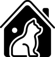 solid icon for habitat vector