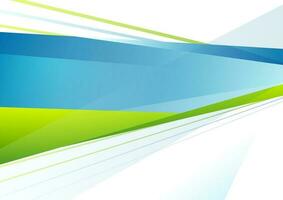 Abstract blue and green tech stripes background vector