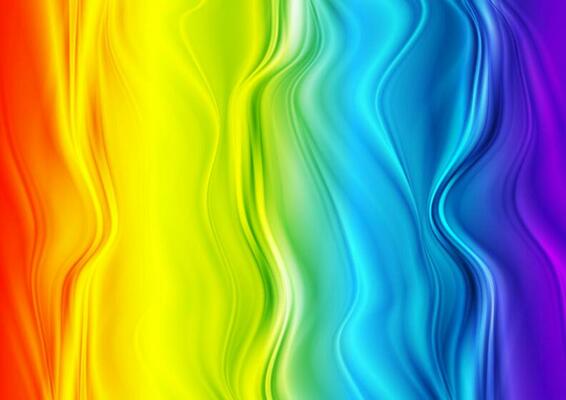 Colorful iridescent abstract wavy background