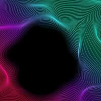 Abstract tech futuristic wavy dotted lines background vector