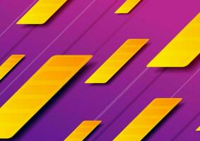 Purple orange abstract geometric minimal background vector