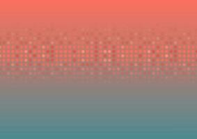 Living coral shiny circle particles abstract background vector