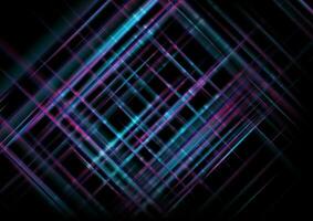 Tech futuristic blue purple stripes abstract background vector