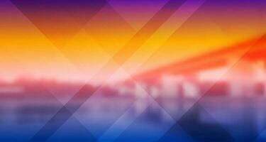 Vibrant technology abstract landscape collage background vector