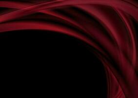 Dark red abstract smooth blurred waves background vector