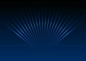 Dark blue abstract glowing neon laser rays background vector