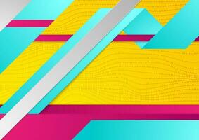 Hi-tech geometric abstract corporate background vector