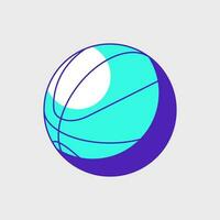 Basketball ball isometric vector illustration