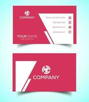 plantilla de tarjeta de visita corporativa creativa y moderna vector