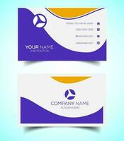 Creative and modern corporate business card template vector
