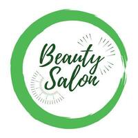 Beauty Salon label. Eco style and Wellness Life. Healthy Lifestyle badges. Vector illustration icon