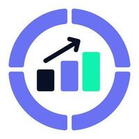 Predictive Analytic Icon Illustration vector