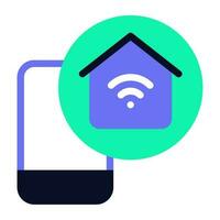 Smart Home Icon Illustration vector