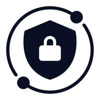 Cyber security Icon Illustration vector