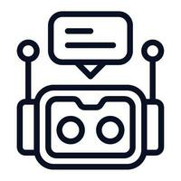 Chat bot Icon Illustration vector