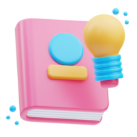 inteligente libro scuola 3d illustrazione png