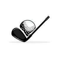 Golf Logo, Vector Golf Stick Ball And Golf Club, Outdoor Sports Game, Discipline Design, Icon Template