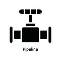 Pipeline Vector Solid Icon Design illustration. Nature and ecology Symbol on White background EPS 10 File