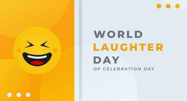 World Laughter Day Celebration Vector Design Illustration for Background, Poster, Banner, Advertising, Greeting Card